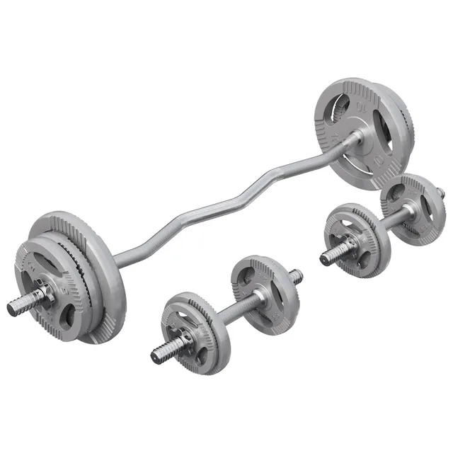 gorilla-sports-sz-curlset-gusseisen-gripper-70-kg-mit-sternverschl-ssen image 1