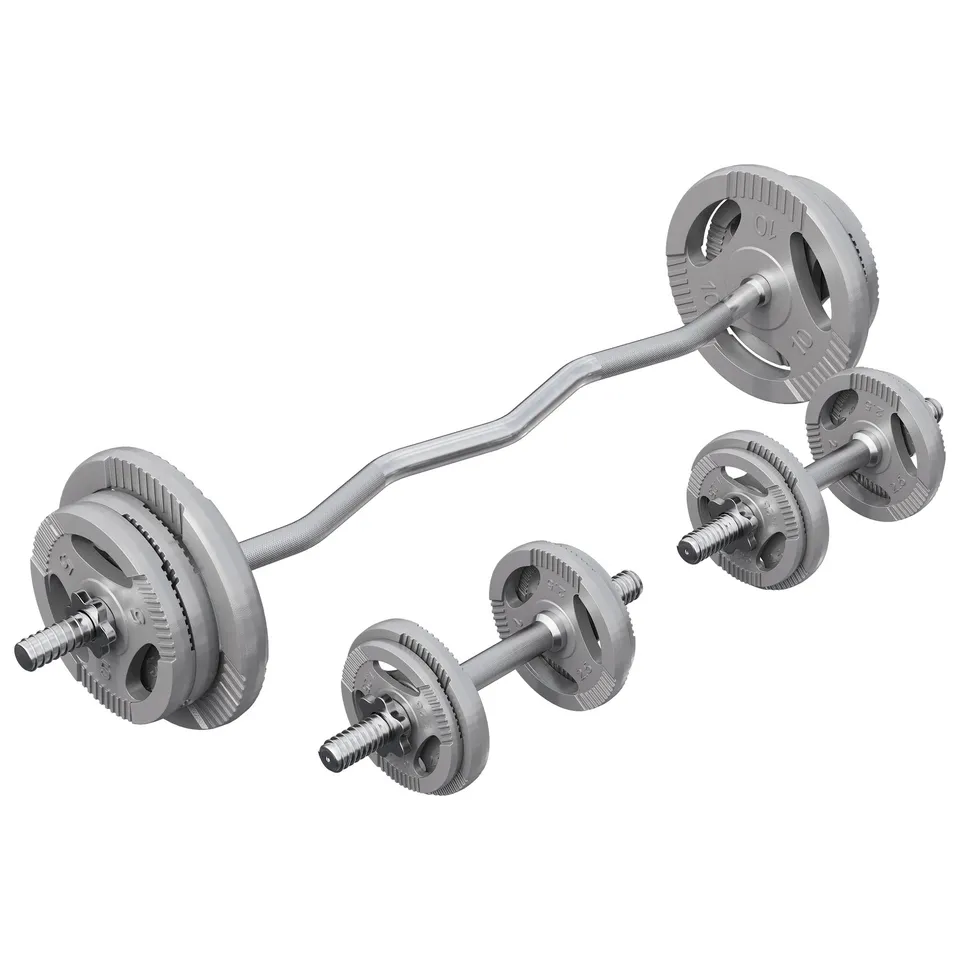 gorilla-sports-sz-curlset-gusseisen-gripper-70-kg-mit-sternverschl-ssen image 1