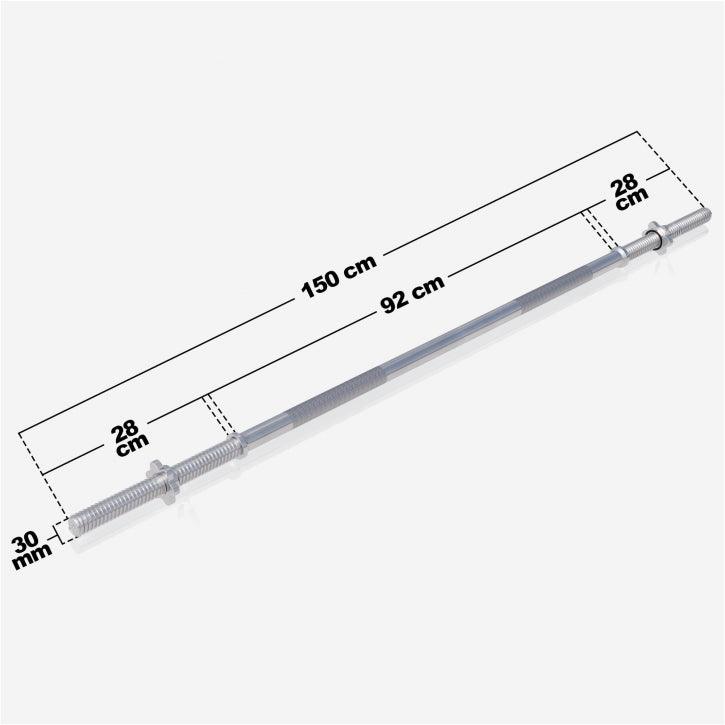 gorilla-sports-langhantel-150-cm-chrom-mit-sternverschl-ssen-bis-200-kg image 7