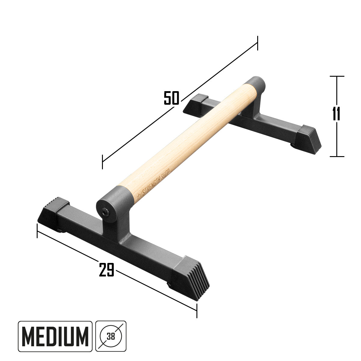 strength-shop-parallettes-st-tzbarren-holzgriff-38mm-stahlsockel-3-gr-en image 4