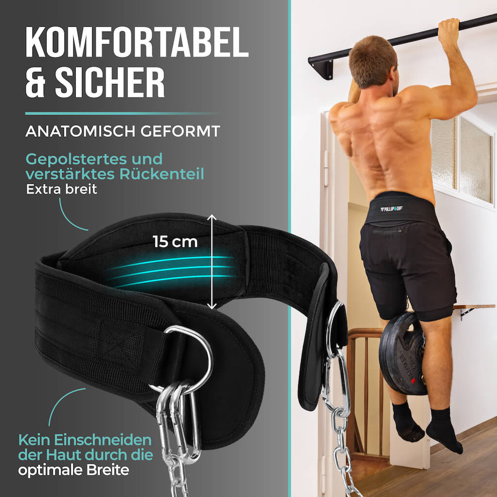 pullup-dip-dip-g-rtel-mit-kette-3-karabinern-und-klappen image 2