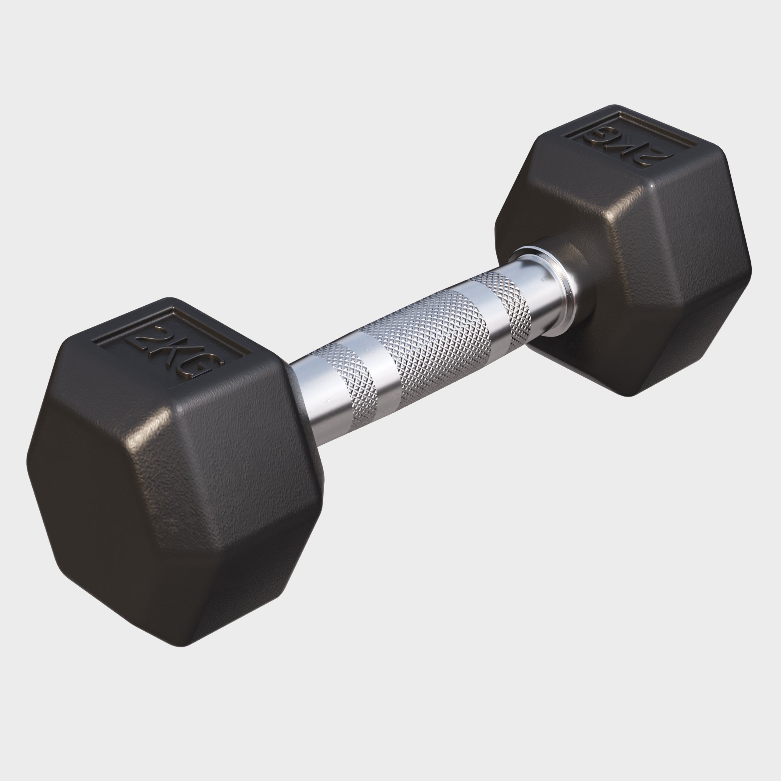 gorilla-sports-hexagon-kurzhantel-gummi-2-50-kg-einzeln image 3
