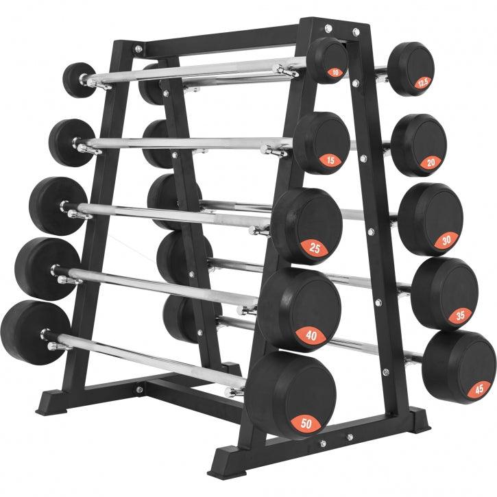 gorilla-sports-langhantelablage-rubber-barbell-rack-f-r-10-hantelstangen image 5