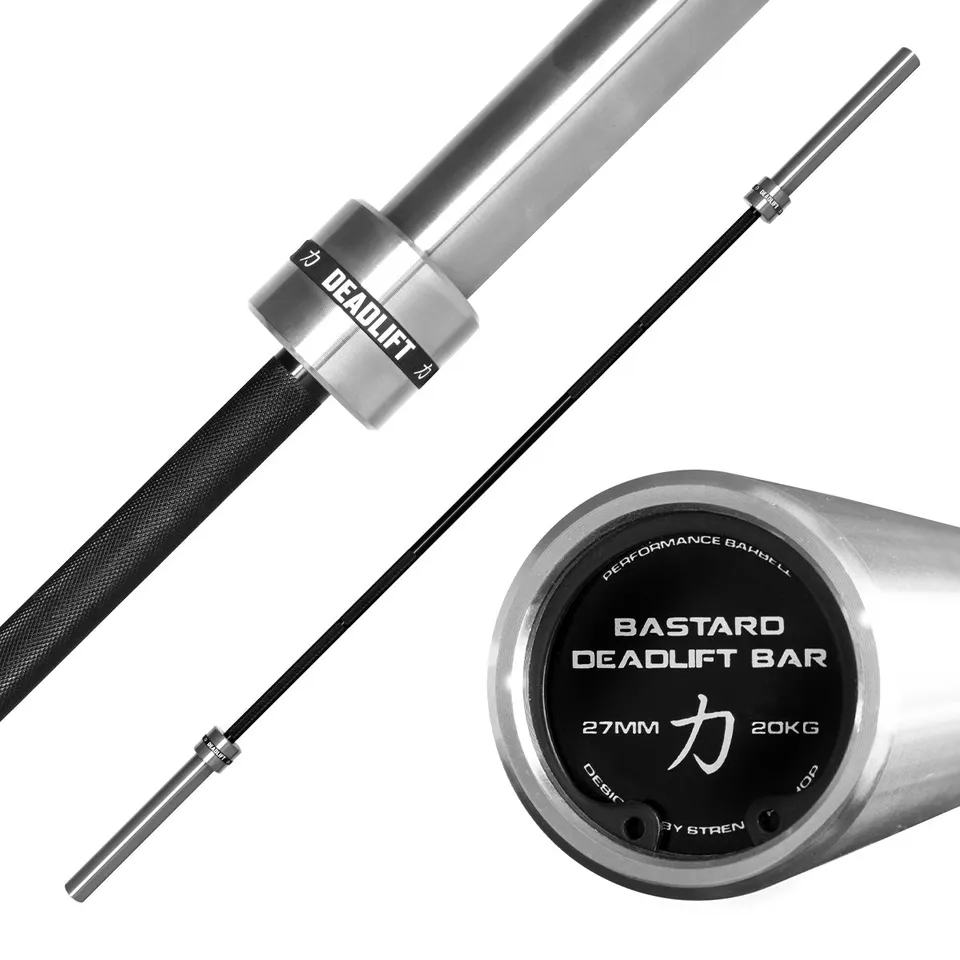 strength-shop-bastard-deadlift-bar-kreuzhebe-langhantel-mit-schwarzem-chromschaf image 1