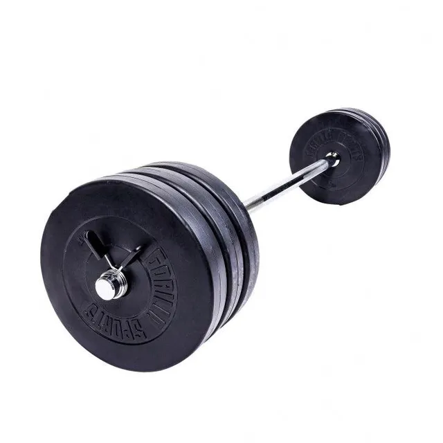 gorilla-sports-langhantel-set-kunststoff-38-kg image 1