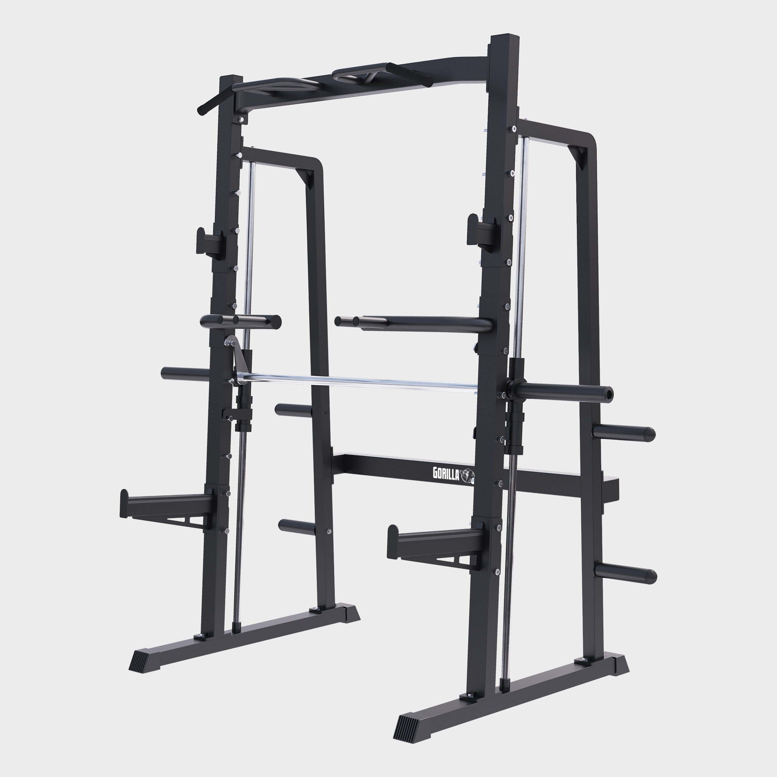 gorilla-sports-smith-machine-half-rack-squat-rack-300-kg image 1