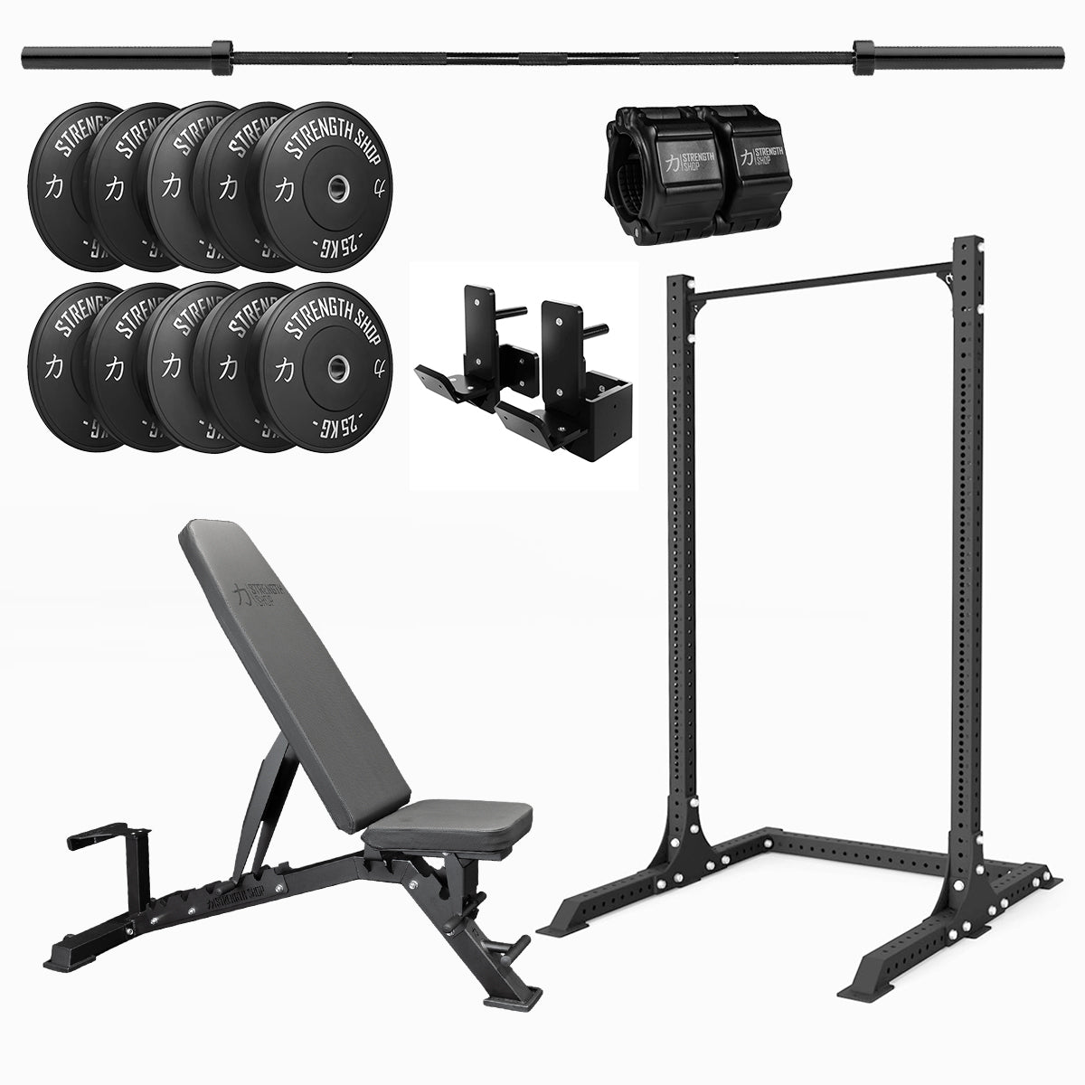 strength-shop-kompaktes-home-gym-bundle-mit-riot-mrr-squat-stands-2100 image 1