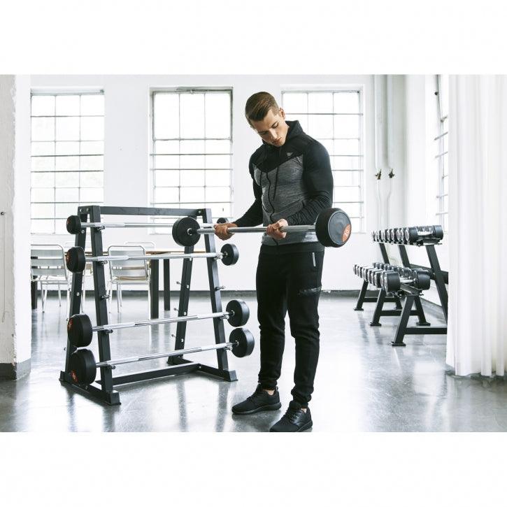 gorilla-sports-barbells-gummi-20-45-kg-fertig-montierte-langhanteln image 2