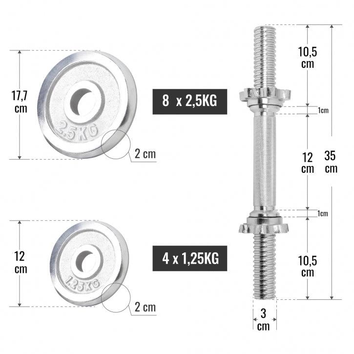 gorilla-sports-kurzhantel-set-chrom-30-kg-mit-sternverschl-ssen image 5