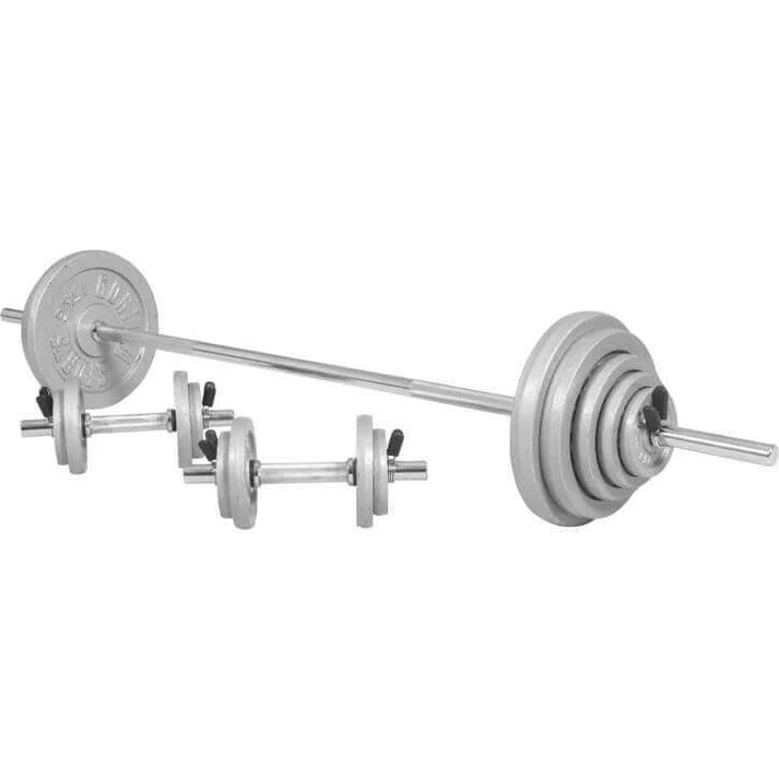 gorilla-sports-langhantel-set-gusseisen-100-kg-mit-verschl-ssen image 8
