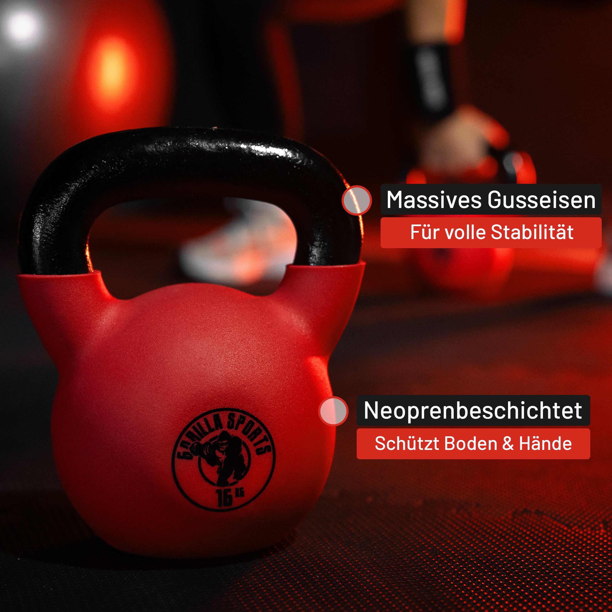 gorilla-sports-kettlebell-gusseisen-vinyl-rot-2-32-kg image 3