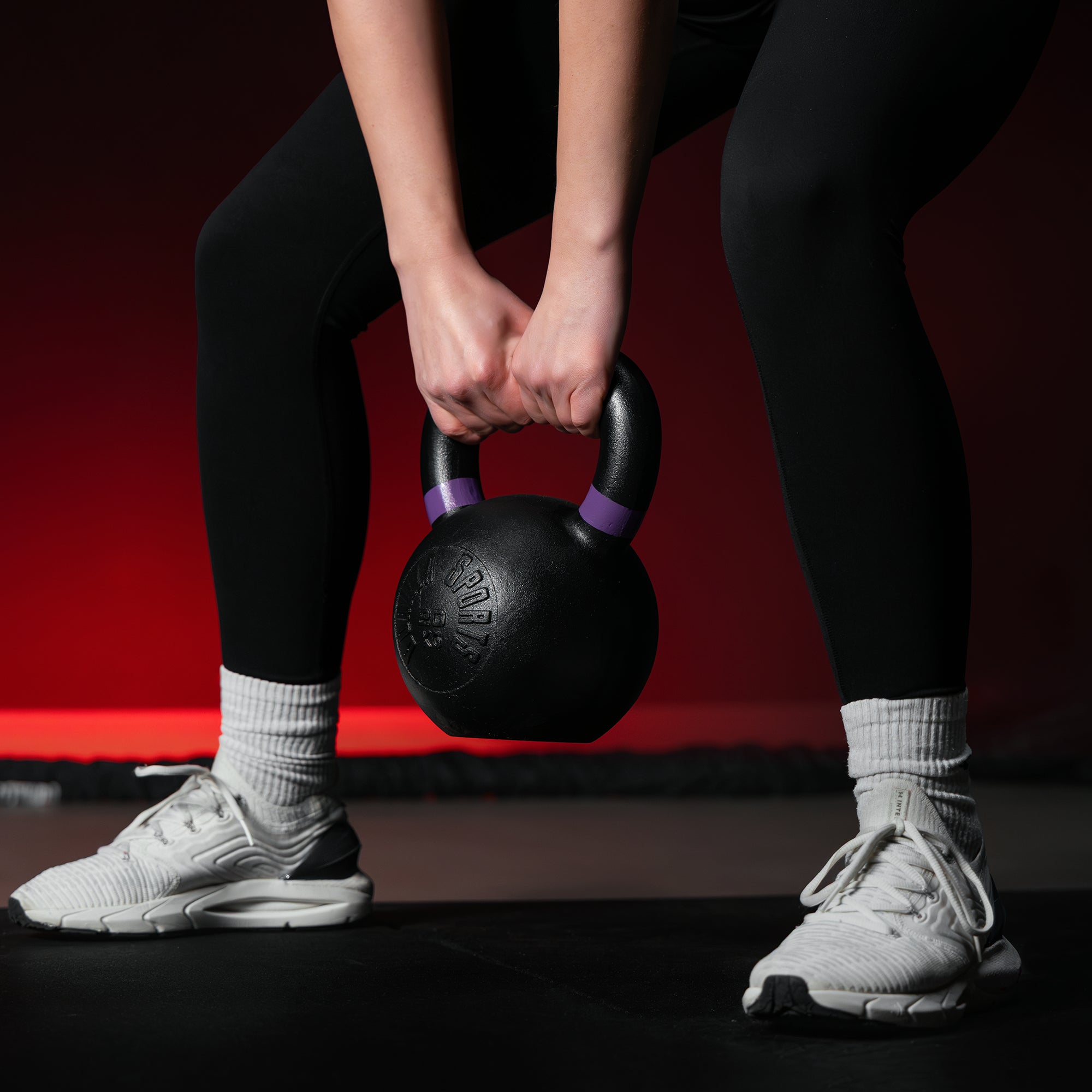 gorilla-sports-kettlebell-olympia-schwarz-aus-gusseisen-4-32-kg-mit-farbmarkieru image 5