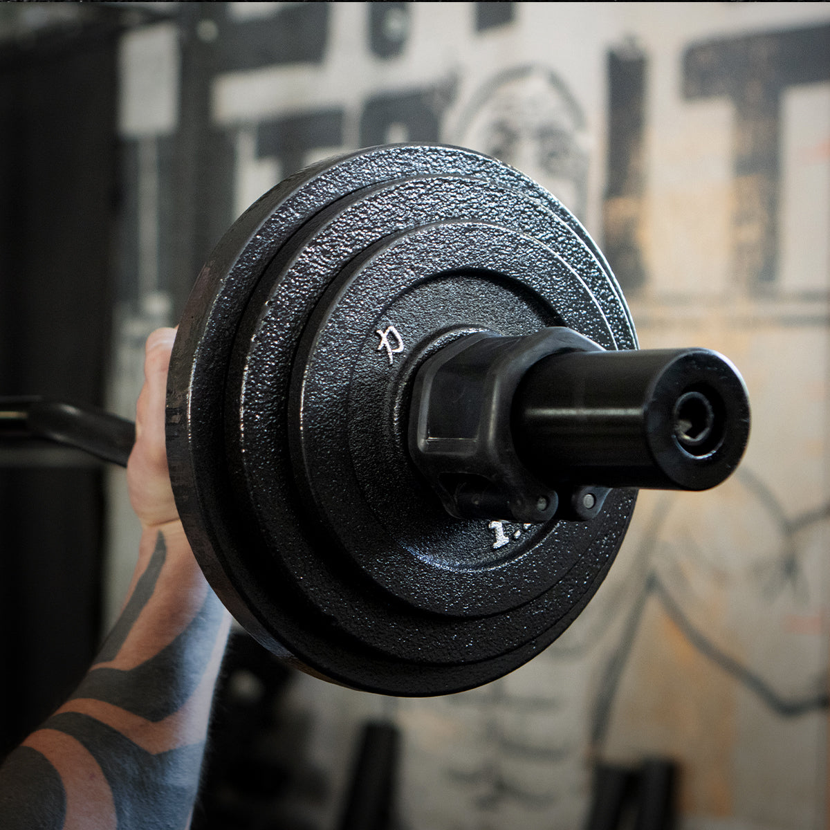 strength-shop-riot-gusseisenscheiben-set-kraftdreikampf-2x5kg-2x2-5kg-2x1-25kg image 2