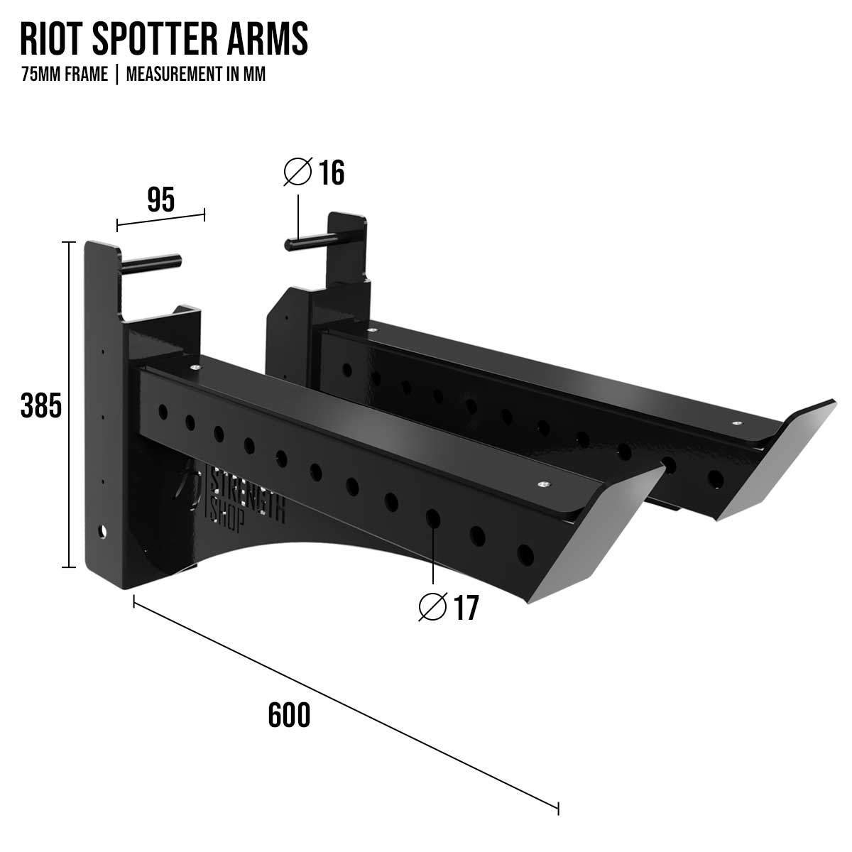 strength-shop-riot-mrr-75-spotter-arms-paar-sicherheitsablagen-f-r-modular-rack image 3