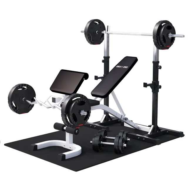 gorilla-sports-schr-gbank-mit-squat-rack-inkl-langhantel-set-75-kg image 1