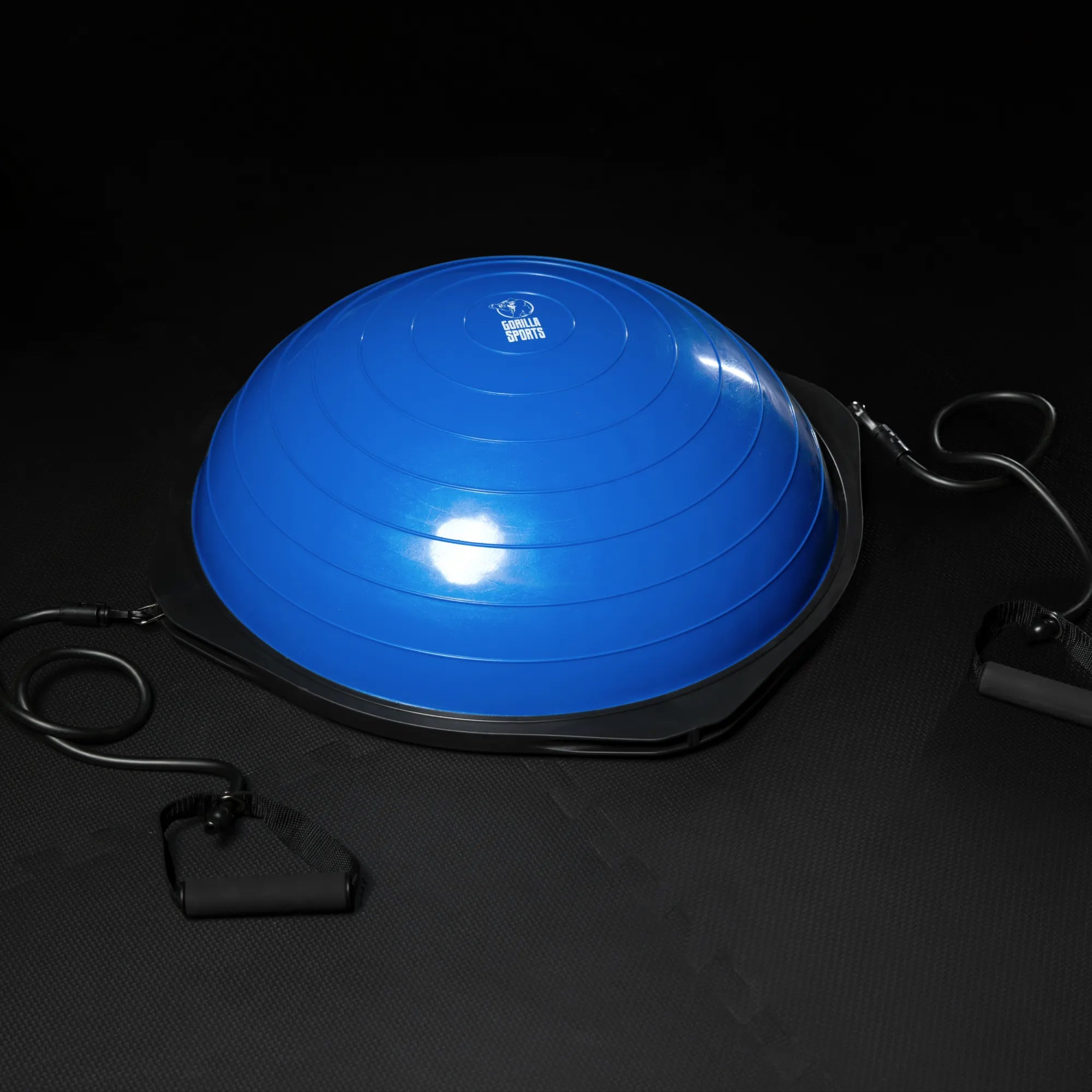 gorilla-sports-balance-ball-mit-widerstandsb-ndern-blau-schwarz image 7