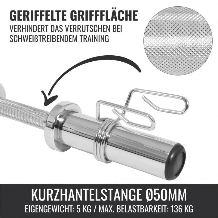 gorilla-sports-kurzhantel-olympia-50-cm-mit-verschl-ssen image 3