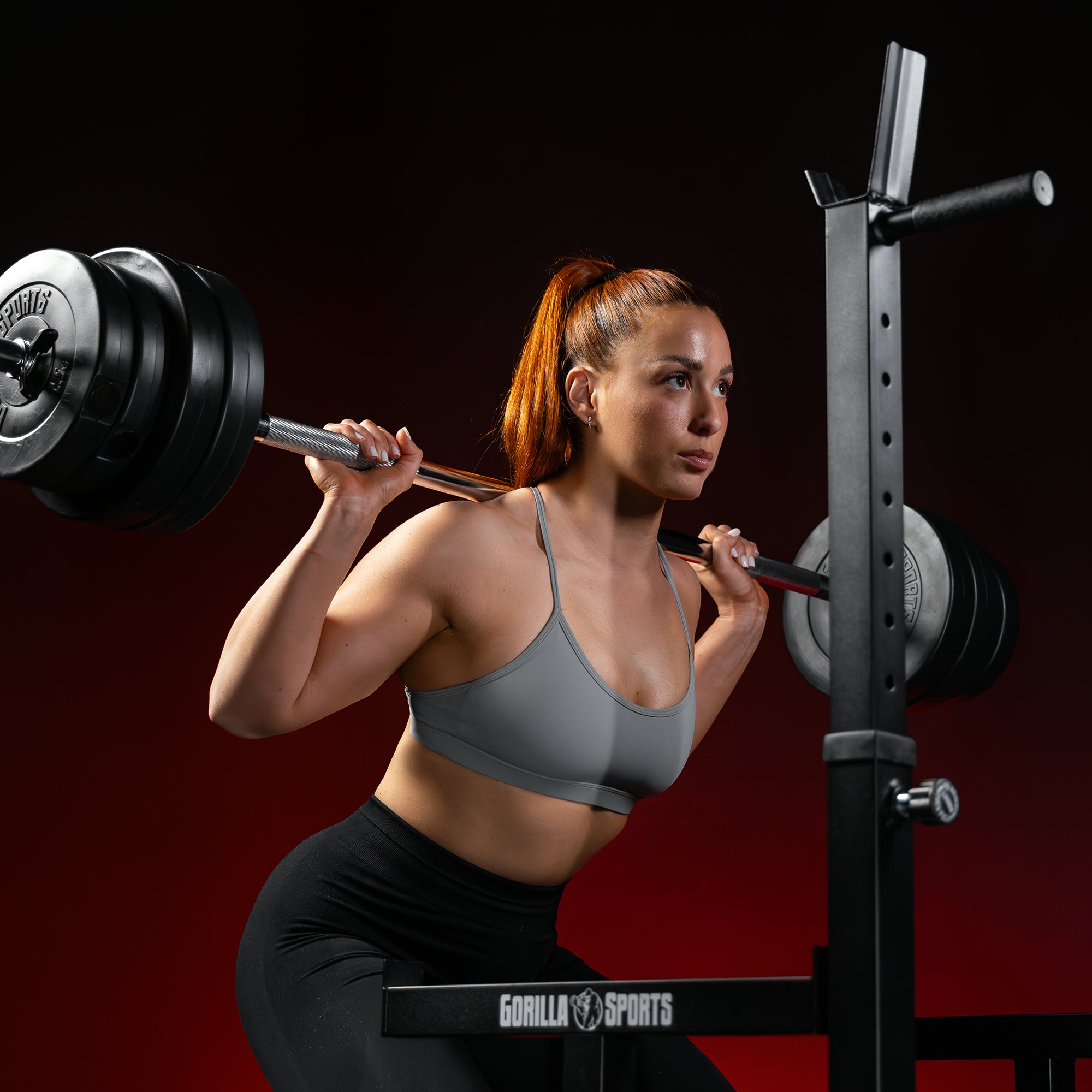 gorilla-sports-multi-squat-rack-verstellbar-mit-langhantel-set-kunststoff-40-kg image 5