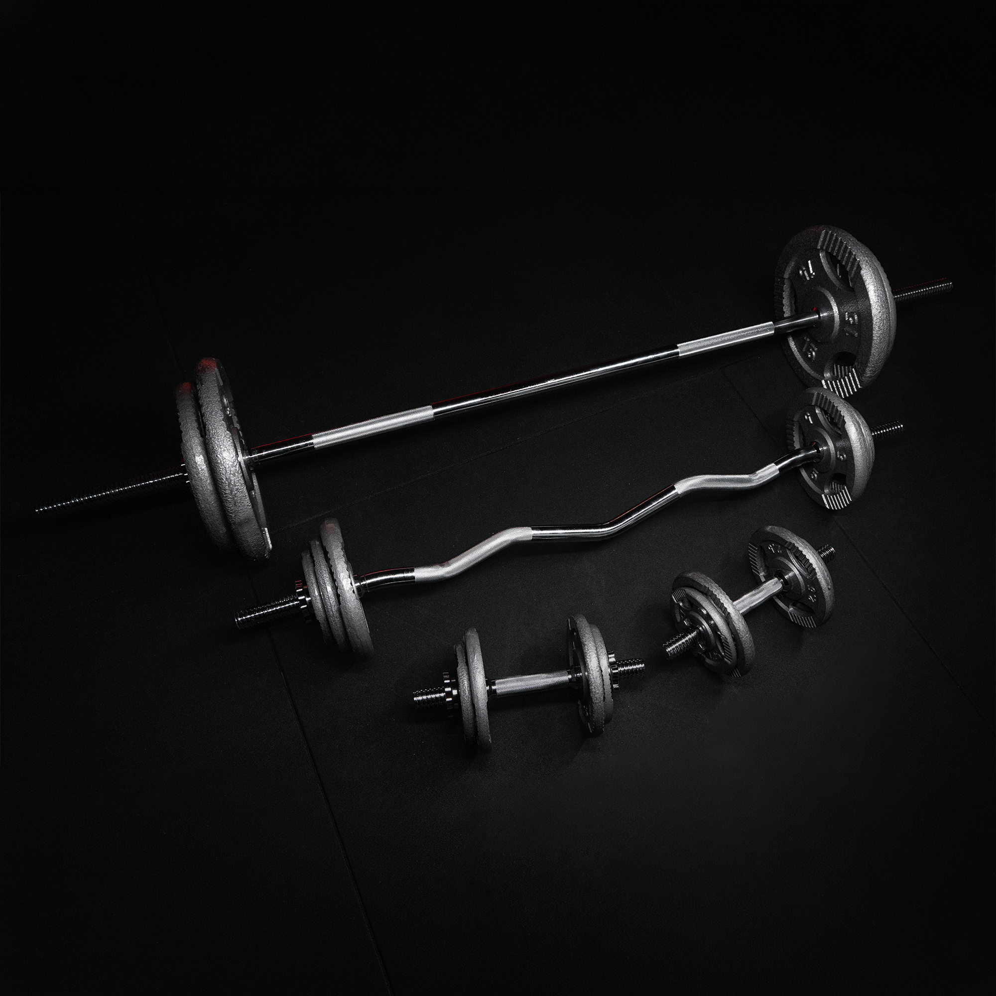 gorilla-sports-langhantel-set-gusseisen-gripper-108-kg-silber image 3