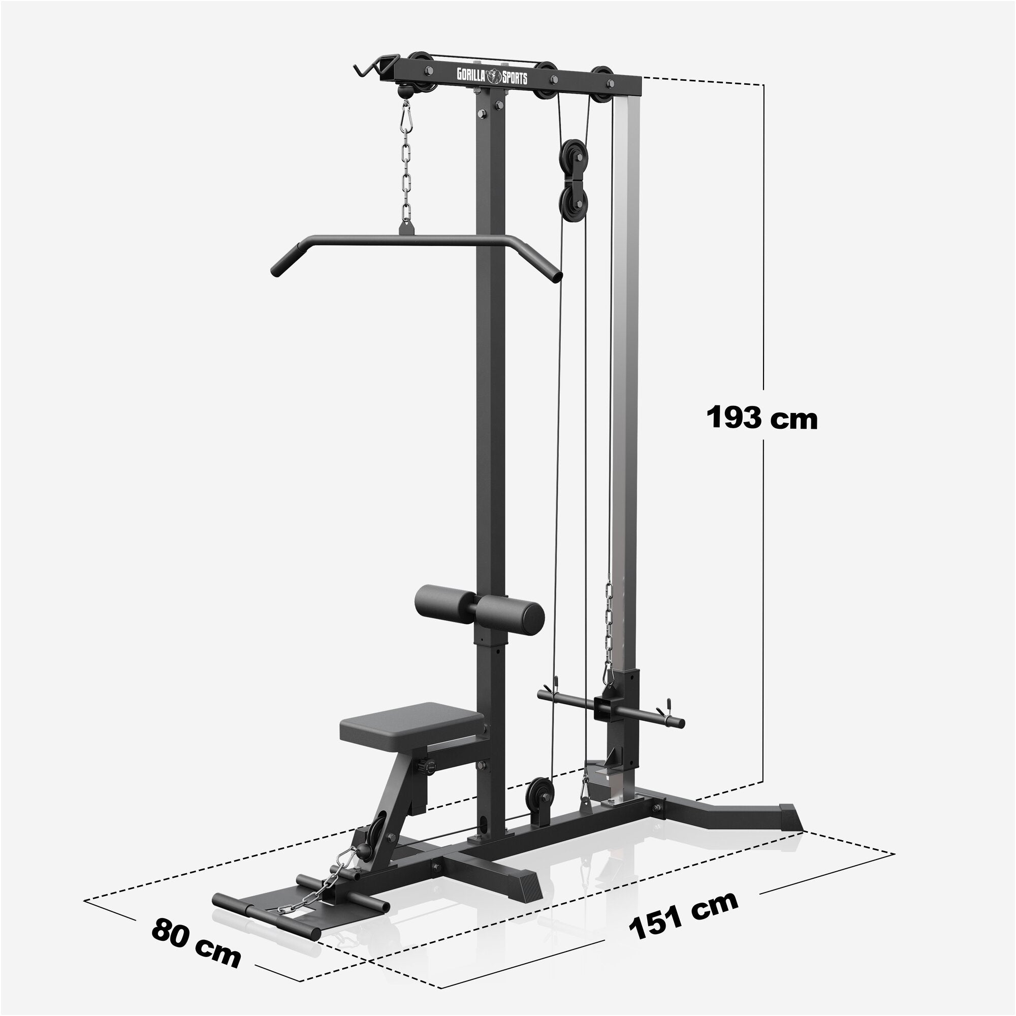 gorilla-sports-latzugmaschine-latzugstation-wei-schwarz image 5