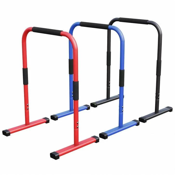 gorilla-sports-push-up-stand-dip-barren-schwarz-rot-blau-66-cm image 1