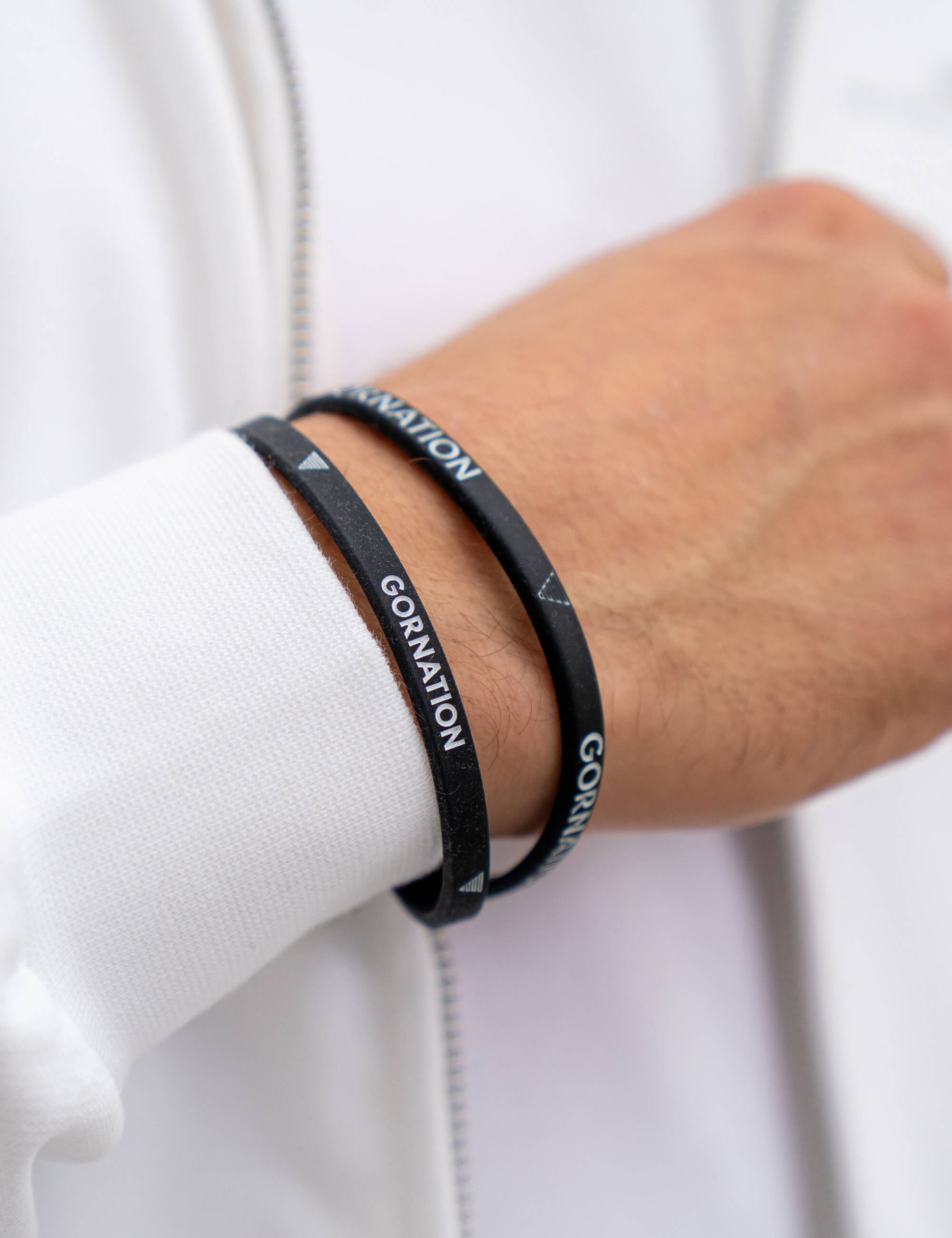 gornation-anniversary-armb-nder-2er-set-schwarzes-silikon-armband-schmal image 4