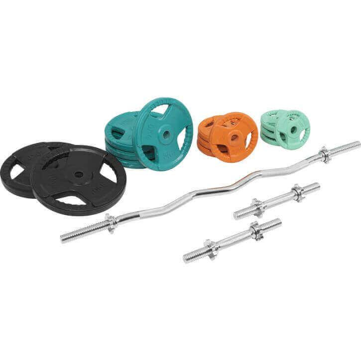 gorilla-sports-sz-curlset-gummi-gripper-70-kg-mit-verschl-ssen image 4