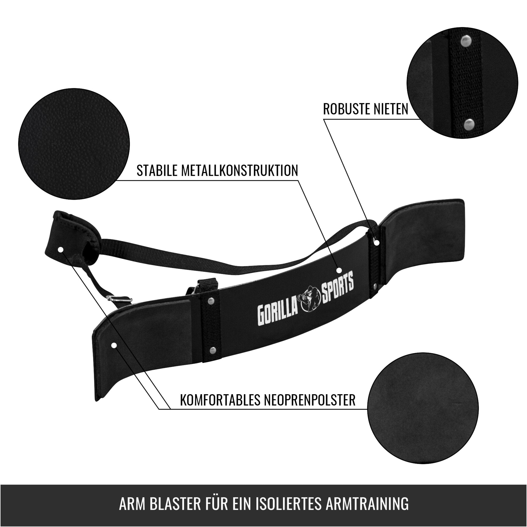 gorilla-sports-arm-blaster-bizepstrainer-schwarz image 7