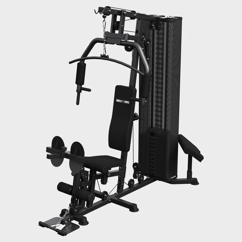 gorilla-sports-kraftstation-home-gym-multigym-inkl-steckgewichte image 1