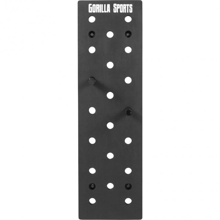 gorilla-sports-pegboard-kletterbrett-schwarz-inkl-kletterstifte image 5