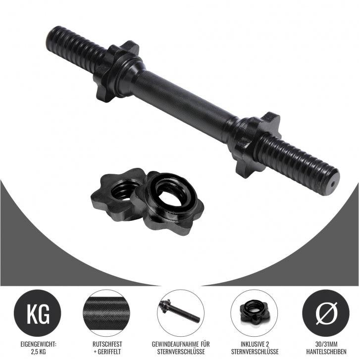 gorilla-sports-kurzhantelstange-35-cm-42-cm-chrom-mit-verschl-ssen image 5