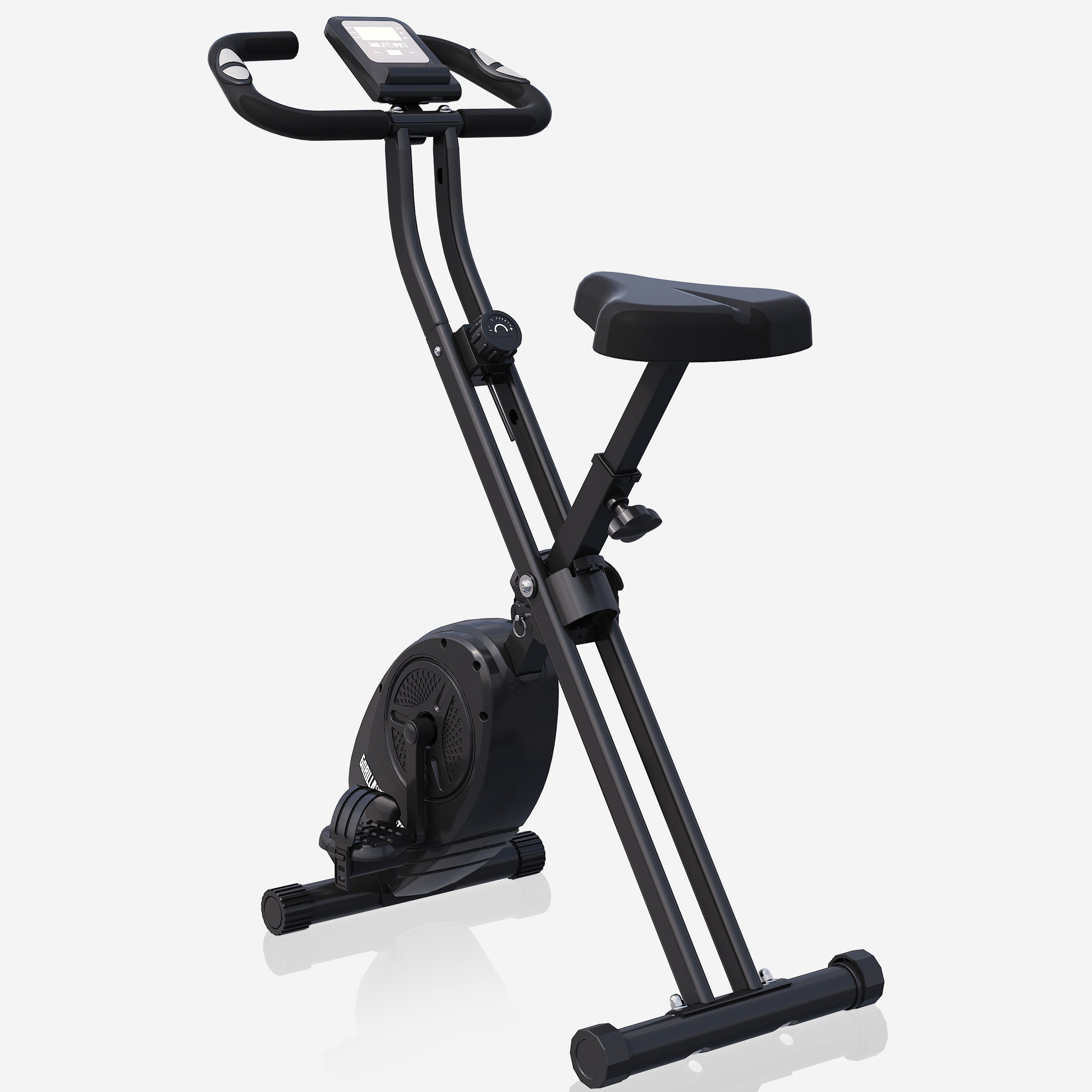 gorilla-sports-heimtrainer-fahrrad-klappbar-x-frame-magnetwiderstand-mit-8-stufe image 4
