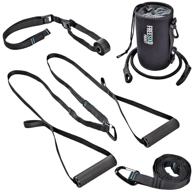 pullup-dip-freesixd-pocket-mobiler-mini-schlingentrainer-schwarz image 1