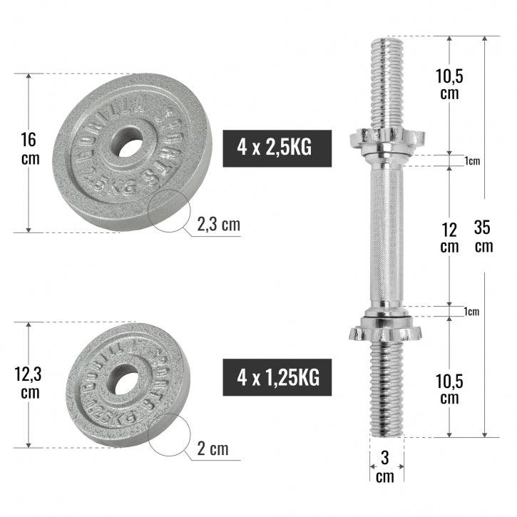 gorilla-sports-kurzhantel-set-gusseisen-20-kg-mit-sternverschl-ssen image 5