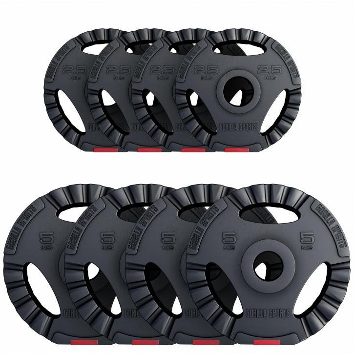 gorilla-sports-hantelscheibe-olympia-50-51-mm-kunststoff-gripper-gewichtsscheibe image 3