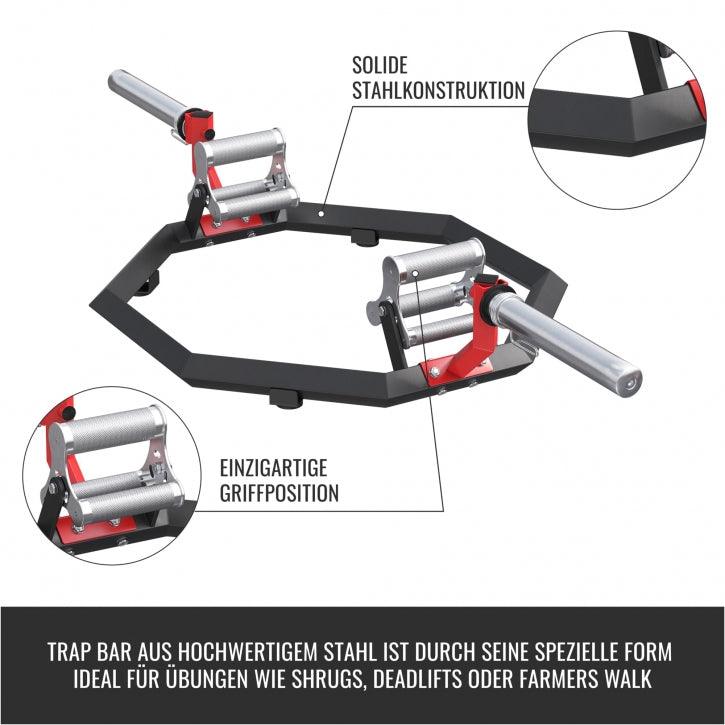 gorilla-sports-trap-bar-multi-grip-olympia-hex-bar-mit-verschl-ssen image 4