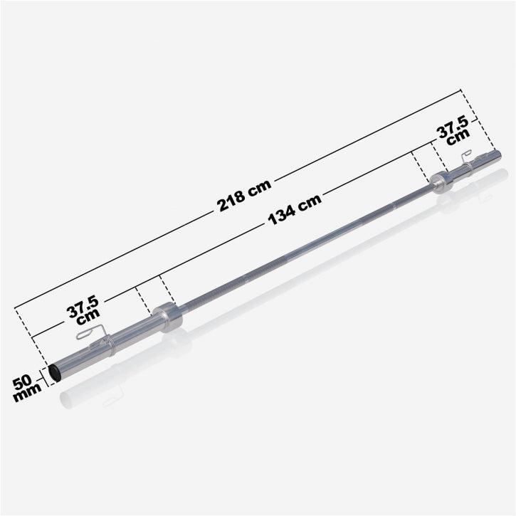 gorilla-sports-langhantel-olympia-218-cm-mit-verschl-ssen image 3