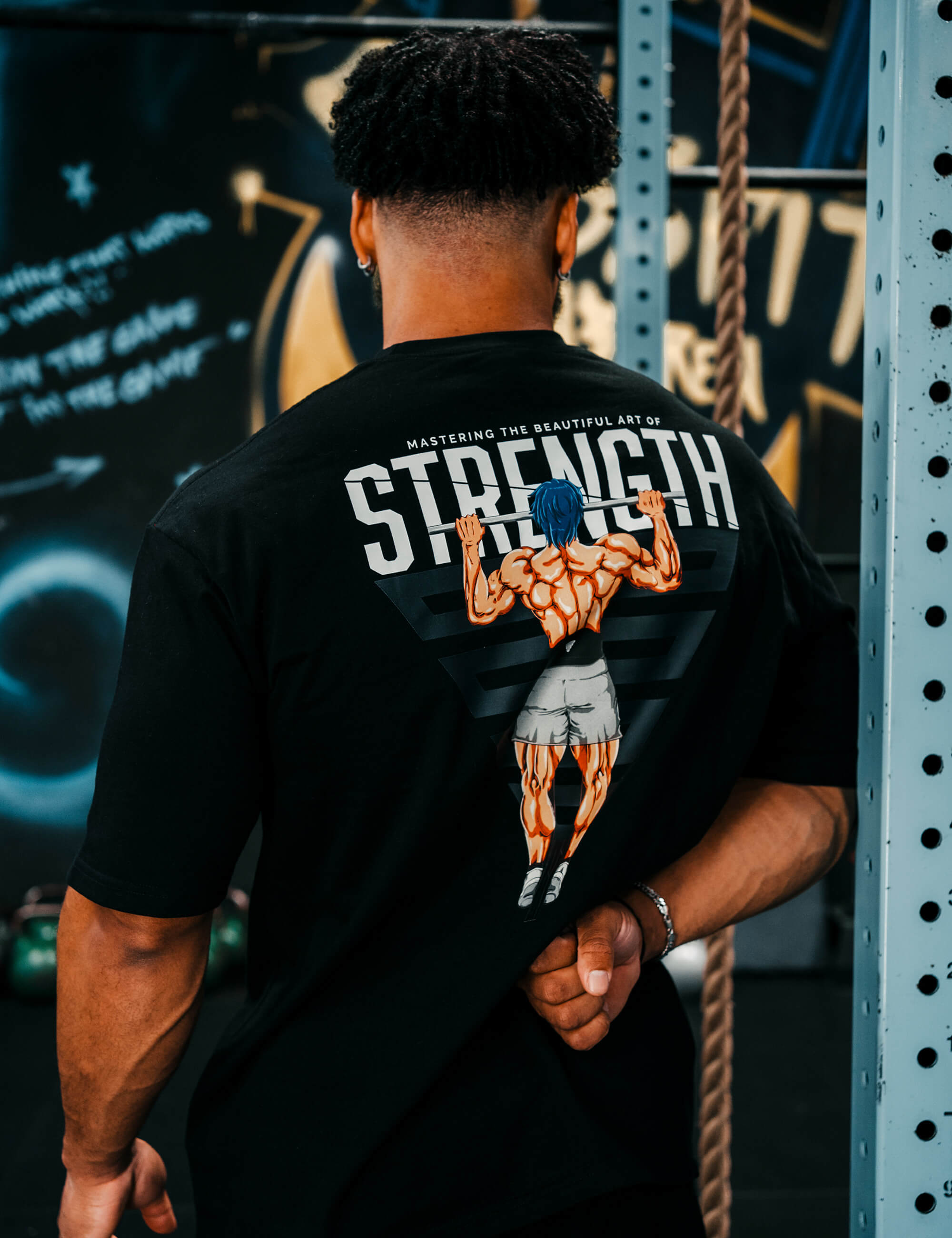 gornation-anime-oversized-t-shirt-strength-streetwear-shirt image 5
