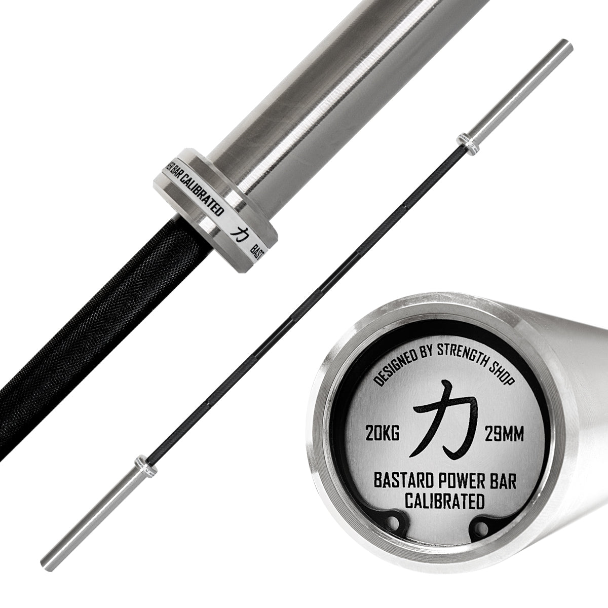 strength-shop-calibrated-bastard-power-bar-20-kg-schwarzes-chrom-bronze-buchsen- image 1