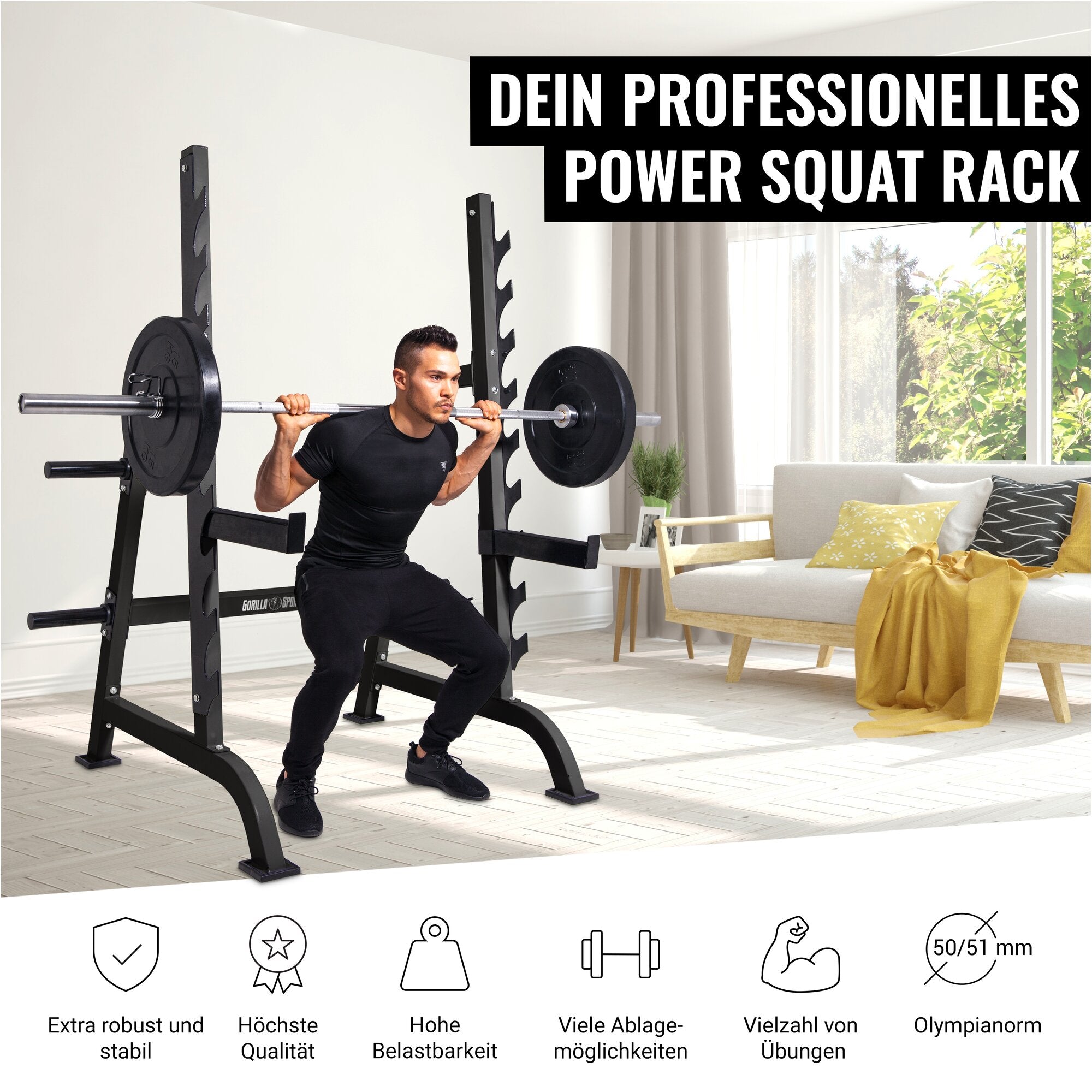 gorilla-sports-squat-rack-inkl-safety-ablagen image 3