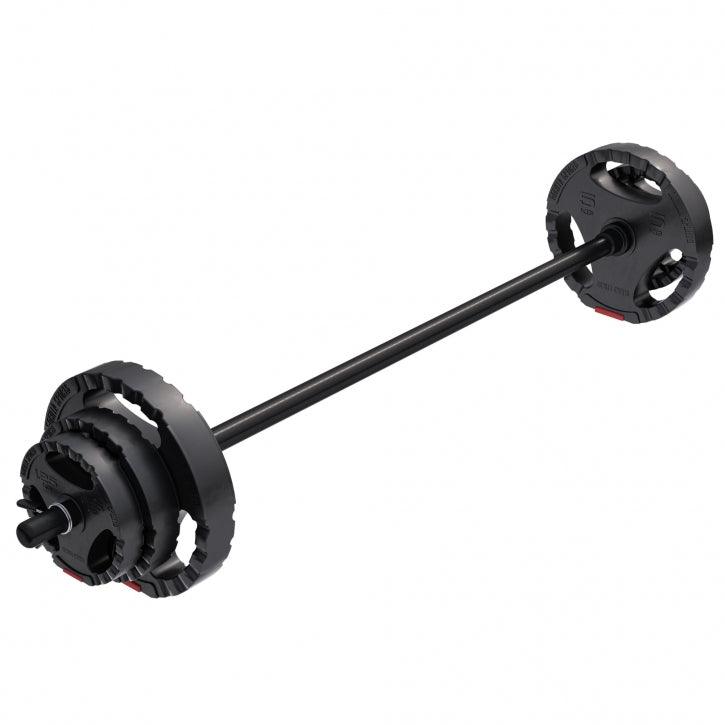 gorilla-sports-langhantel-set-aerobic-kunststoff-20-kg-130-cm-stange image 1