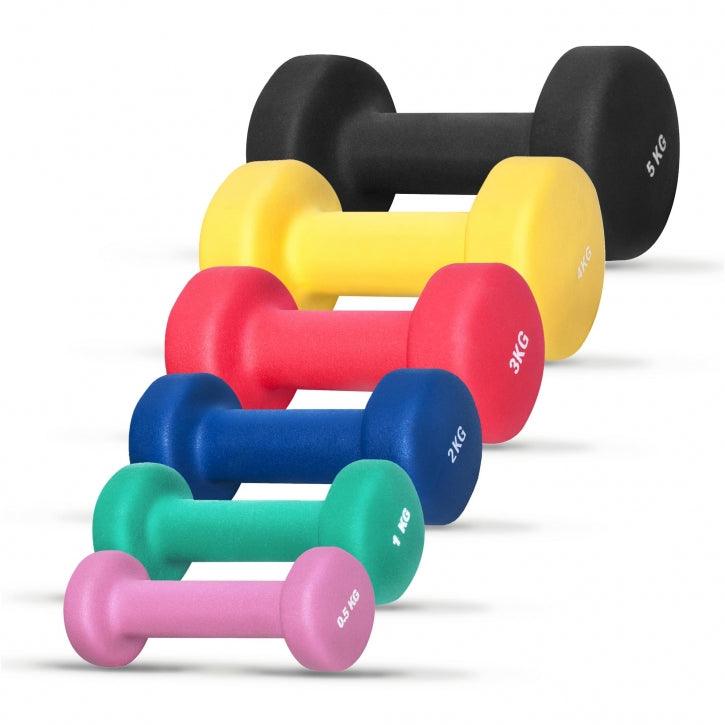 gorilla-sports-kurzhanteln-gymnastik-neopren-rund-1-10-kg image 1