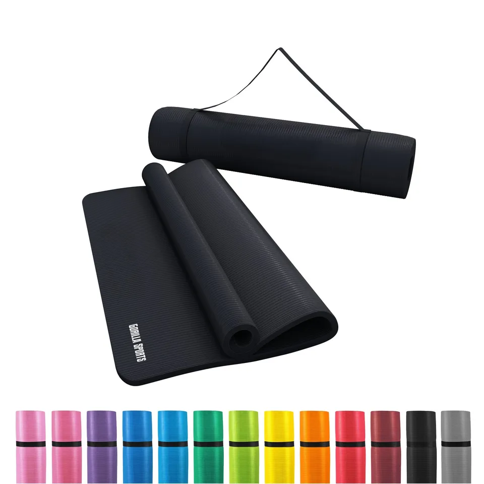 gorilla-sports-yogamatte-mit-tragegurt-190-x-60-100-x-1-5-cm image 1