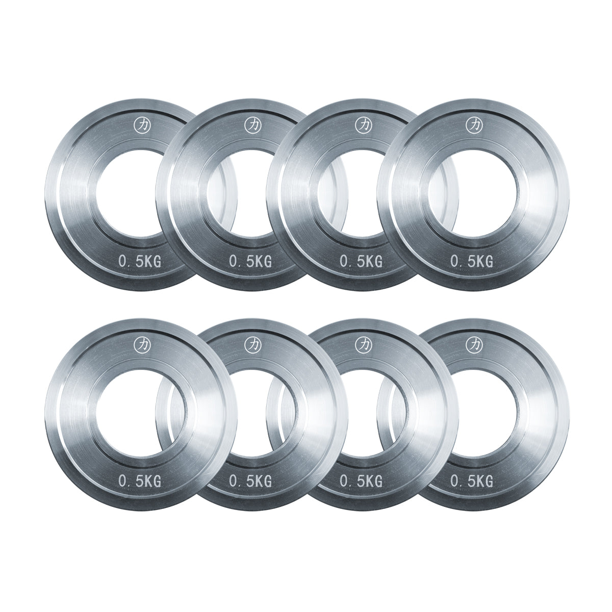 strength-shop-hantelscheiben-set-stahl-8-x-0-5-kg-zink image 1
