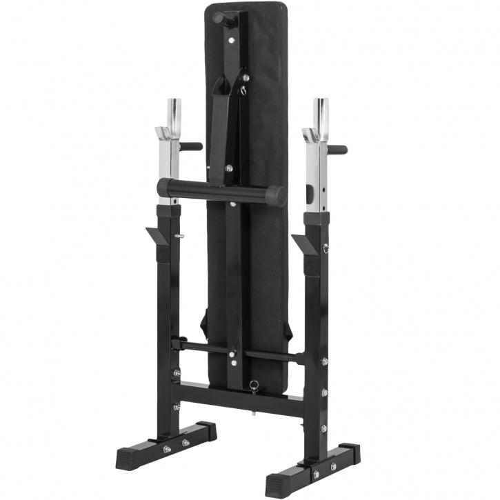 gorilla-sports-hantelbank-mit-ablage-inkl-langhantel-set-gripper-100-kg image 7