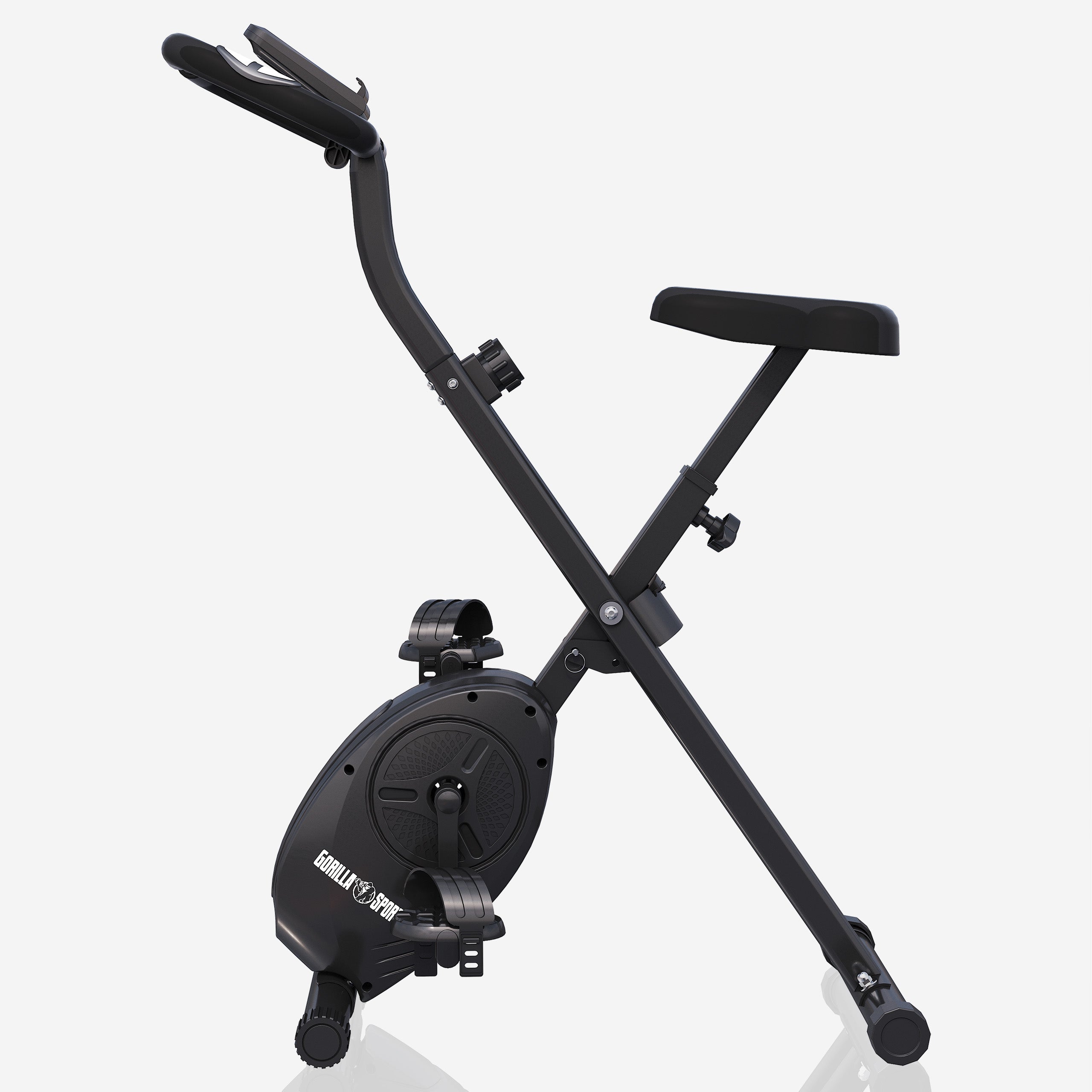 gorilla-sports-heimtrainer-fahrrad-klappbar-x-frame-magnetwiderstand-mit-8-stufe image 5
