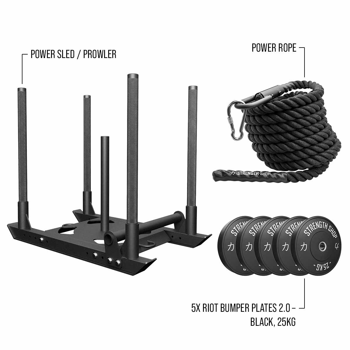 strength-shop-sled-pull-bundle-gewichtsschlitten-set-mit-bumper-plates-v2-und-po image 6