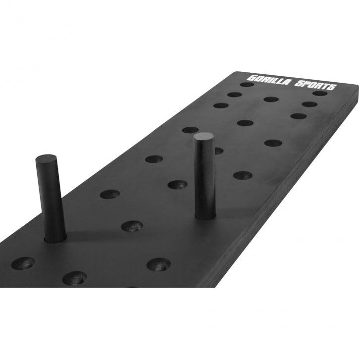 gorilla-sports-pegboard-kletterbrett-schwarz-inkl-kletterstifte image 8