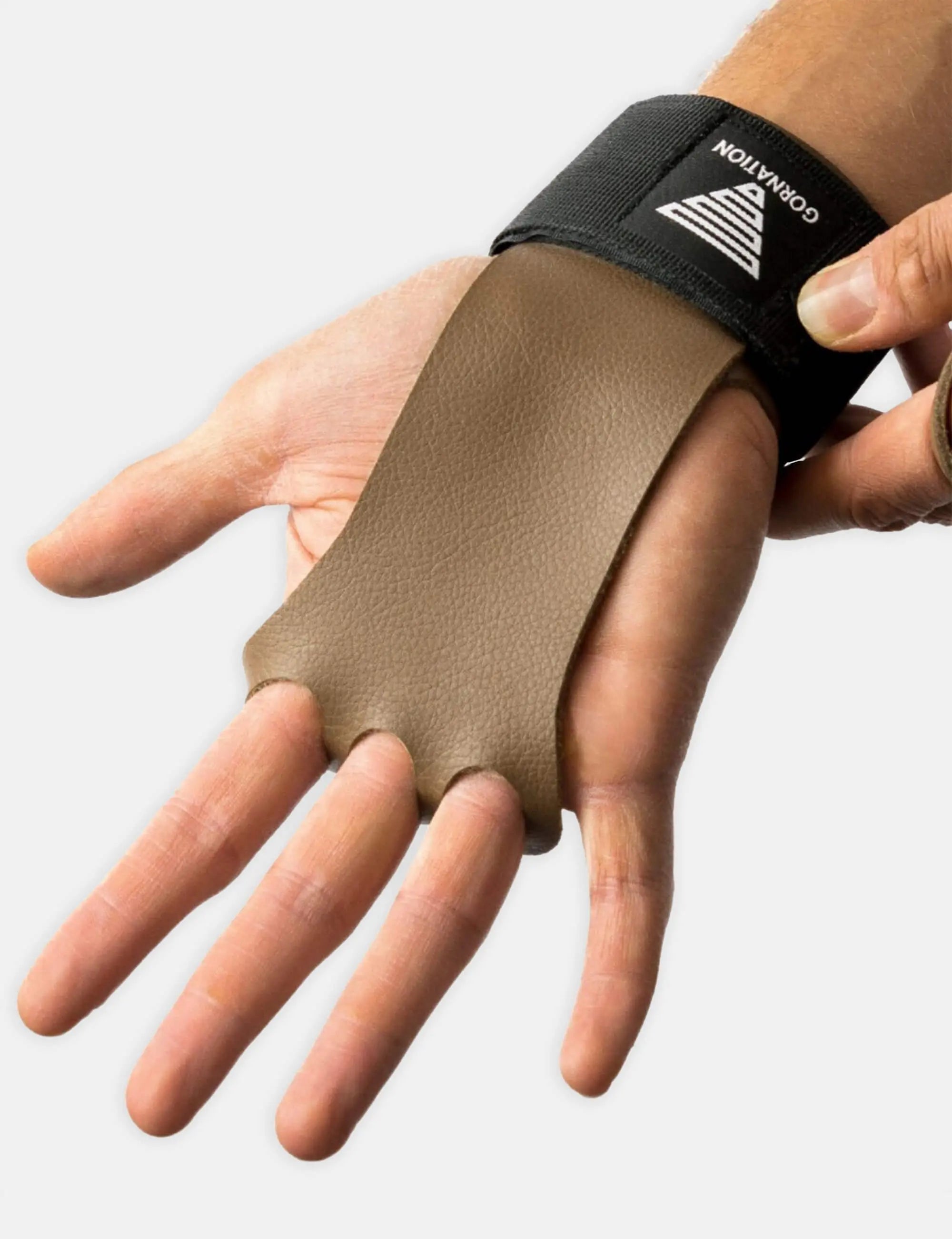 gornation-workout-hand-grips-leder-griffschutz-mit-handgelenkbandage image 1