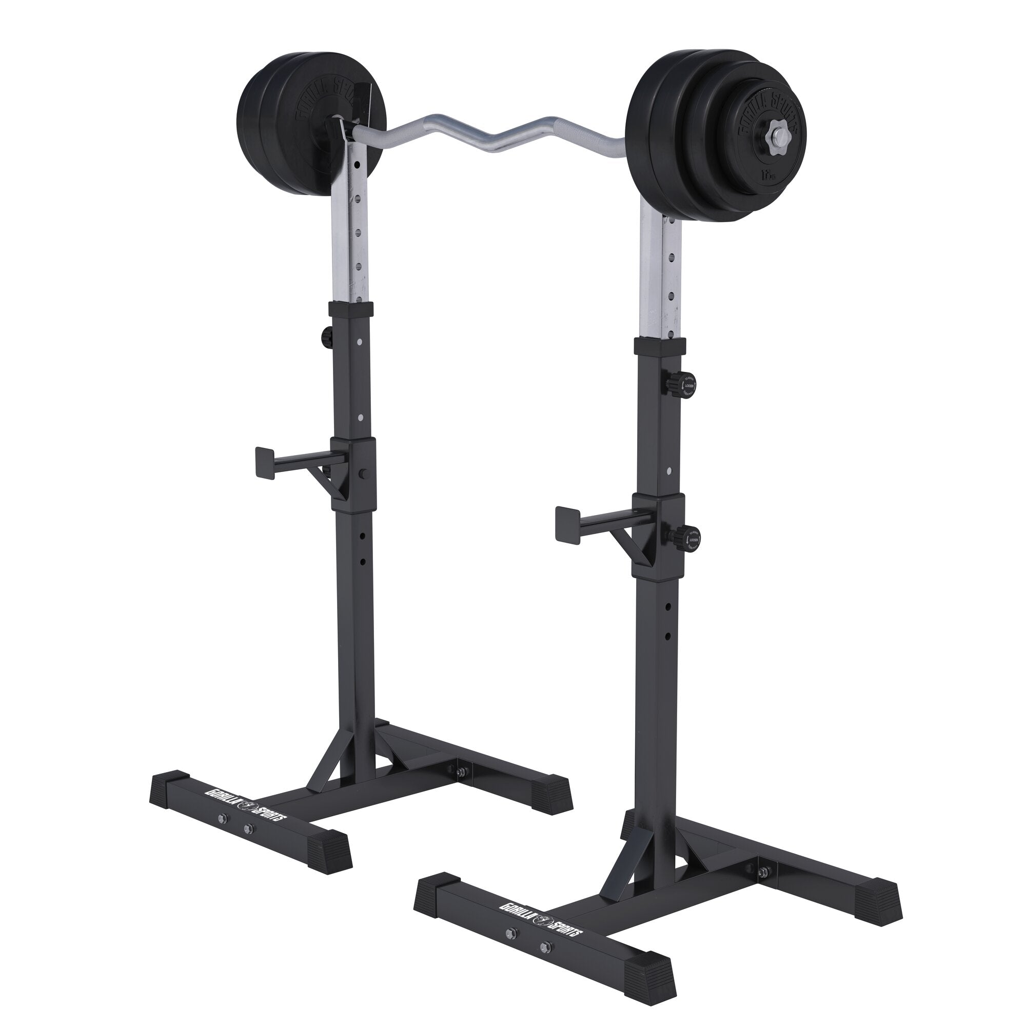 gorilla-sports-squat-rack-hantelst-nder-set-mit-curlset-kunststoff-35-kg image 1